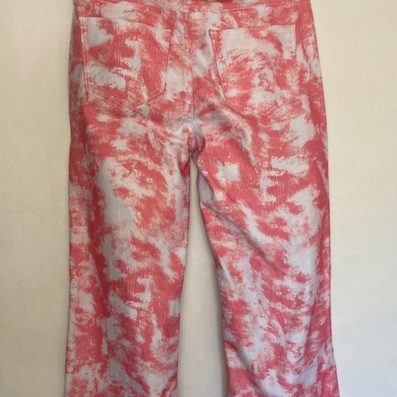 NWT Lucky & Blessed High Waist Wide Leg Pink White Western Pants size 10 NEW - Picture 4 of 6